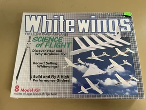 White Wings Science of Flight, Kit de montaje de papel/balsa vintage, nuevo y sellado - Imagen 1 de 3
