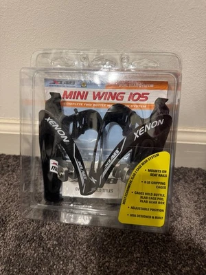 XLAB Mini Wing 105 Aluminum Dual Water Bottle Carrier for Saddle Mounts - Image 1 of 3