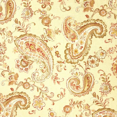 Mill Creek SARASENO Paisley CAMEO Linen Drapery Upholstery Pillow Sewing Fabric - Image 1 of 4