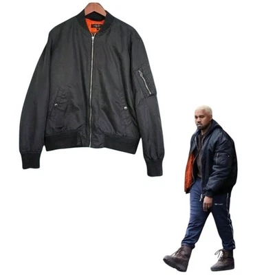 Rag and Bone Manston Bomber Jacket Black Nylon Men's XL Kanye - Image 1 of 4