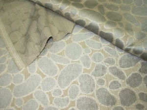 3 5/8 YDS STROHEIM CUT VELVET ANIMAL SPOTS UPHOLSTERY FABRIC FOR LESS - Picture 1 of 3