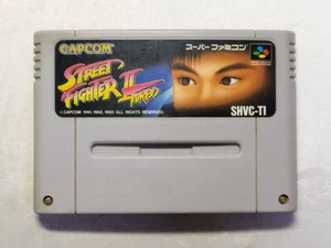Used/out of stock Super Famicom software Street Fighter II Turbo Box and Out of - Picture 1 of 3
