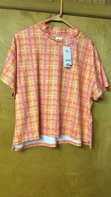 Camisa de golf Puma x Dani Dazey CS para mujer talla grande rosa fruta cuello falso nueva con etiquetas Foto 1 de 2