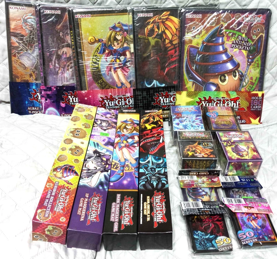 YUGIOH KONAMI 9 BOLSILLOS DUELISTA PORTAFOLIO CARPETA FUNDAS CUBIERTA CAJA PLAYMAT DIOS Foto 1 de 1