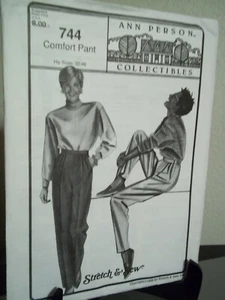Ann Person Sewing Pattern #744 Comfort Pants Hips 32 34 36 38 40 42 44 46 48 - Picture 1 of 2
