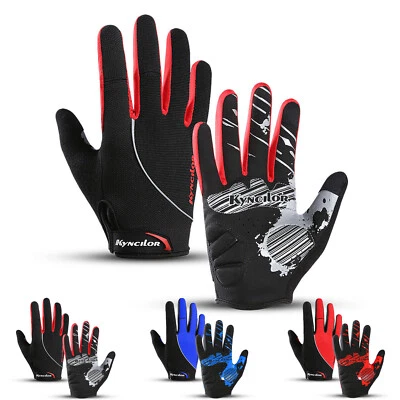 Cycling Full Finger Gloves Tactical Touch Screen Breathable Gloves for Men Women - Image 1 of 4