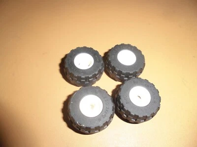 Lego 4x Rad Felge 11.5x12 weiß 6014 Reifen Ballon 24x12 schwarz 56890 ew29 - Bild 1 von 2