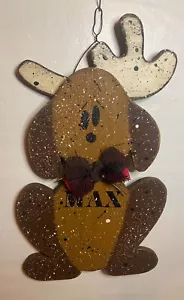 Hand Carved. Hand Painted. Wood Wall Hanging Of Max From The Grinch. New 2024 - Picture 1 of 4