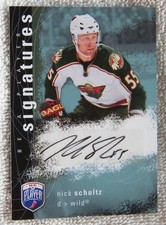 Minnesota Wild Nick Schultz Signed 2007-08 BAP Be A Player Card Auto