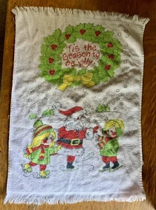 Vintage Golden Crown By FMC Christmas Kitchen Dish Towel Grandmother - Picture 1 of 10