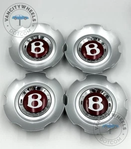 Juego de 4 tapas centrales para rueda Bentley Continental Flying Spur 3W0601171C plateada - Imagen 1 de 6