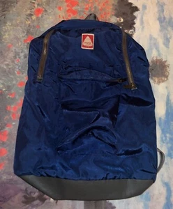 Zaino Jansport vintage nylon fondo pelle raro - Foto 1 di 14