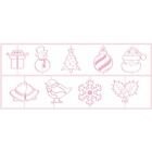 KitchenCraft Sweetly Does It Christmas Icing Embossers for Fondant Cake Imprint