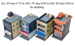 N Maßstab Greenmax 2219 3-stöckiges Gewerbegebäude Bausatz Landschaft Diorama - Bild 1 von 12