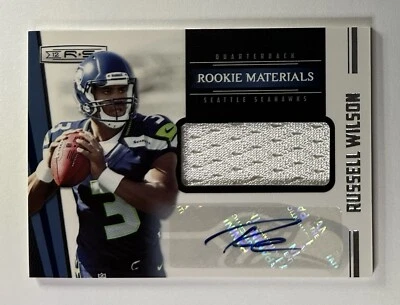 Camiseta deportiva de novato Russell Wilson 2012 Rookies & Stars autógrafo automático RC/499 RPA Foto 1 de 2