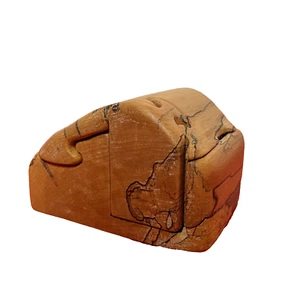 Unique Puzzle Box Handmade Vintage SIGNED Wooden Gift Box Trinket Box - Bild 1 von 7