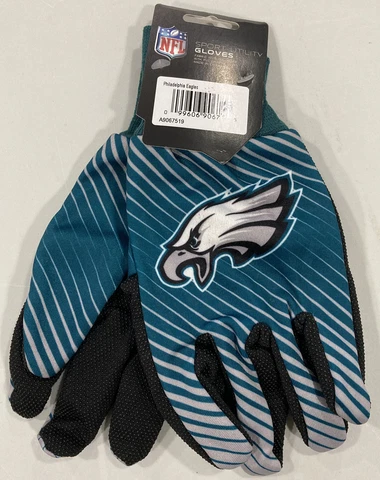 Philadelphia Eagles Football NFL Adult Full Color Sport Utility Work Grip Gloves Cover