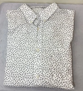 Men’s French Connection Tiny Floral Cotton Long Sleeve Button-Front Shirt Size M - Picture 1 of 9