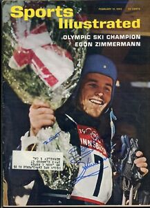 EGON ZIMMERMANN GOLD MEDALIST OLYMPICS SPORTS ILLUSTRATED signed autographed