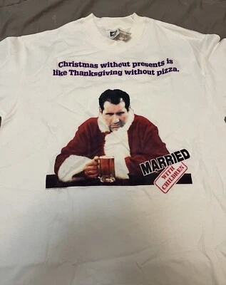 Camiseta de Navidad vintage 1993 casada con niños Al Bundy talla L nueva y sin usar Foto 1 de 4