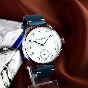 Vintage Watch SYSTEM GLASHUTTE German Antique Marriage Men's Wristwatch Serviced - Picture 1 of 12