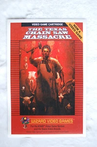 Póster promocional del videojuego The Texas Chain Saw Massacre Atari 2600 años 80 - Imagen 1 de 1