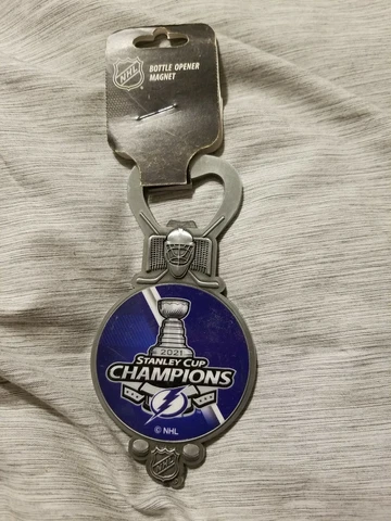 Tampa Bay Lightning 2021 Stanley Cup Champions Magnetic Bottle Opener Cover
