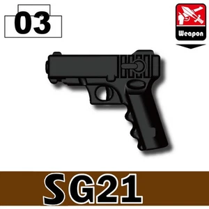 SG21 .45 Pistol compatible with toy brick minifigures Army SWAT Police - Picture 1 of 1
