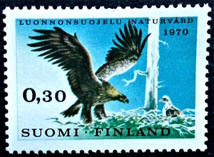 Finland 1970 Nature Conservation / Bird of Prey Golden Eagle MNH Mint - Picture 1 of 1