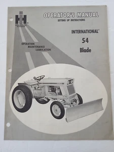 Manual de configuración y mantenimiento del operador de la hoja de arado IH International Harvester 54 - Imagen 1 de 6