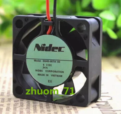 1PC NIDEC D04R-05TH 03 4CM 4015 5V 0.34A 40X40X15mm high wind cooling fan - Image 1 of 4