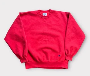 Vintage Russell Athletic Sweatshirt Herren L Rot Made in USA Pullover Crewneck 90s - Bild 1 von 10