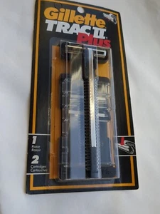 Navaja Gillette Trac 2 PLUS de colección con mango nueva en caja sellada con 2 hojas - Imagen 1 de 5
