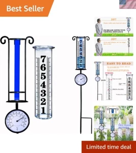 Thickened Plastic Tube Rain Gauge for Garden Enthusiasts - Precise Measurements - Picture 1 of 9