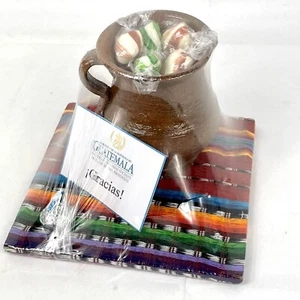 Guatemala Gift From President Mug Candy Hand Made Fabric Assortment - Picture 1 of 6