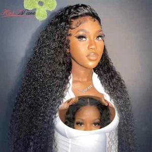 Curly Wear and Go Glueless Wigs Daily Wear 13x4 HD Lace Front Human Hair Wigs - Picture 1 of 17