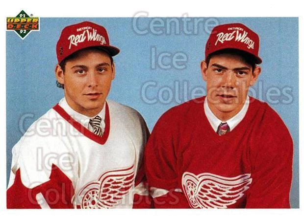 1991-92 Upper Deck #63 Martin Lapointe, Jamie Pushor, Checklist - Image 1 of 1