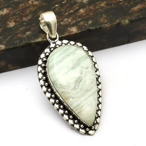 Dendrite Opal Gemstone Ethnic Handmade Pendant Jewelry For Women 2.4" AP-49327 - Picture 1 of 1