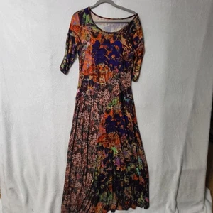Soft Surroundings Kleid Damen Medium Mehrfarbig Blumen Boho Strick Stretch Viskose - Bild 1 von 10