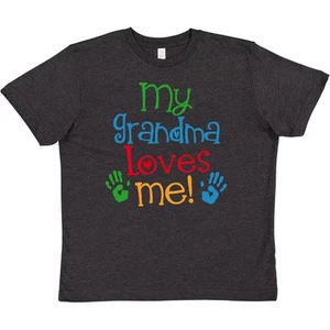 Inktastic My Grandma Loves Me Youth T-Shirt Clothing Childs Grandkids Apparel - Picture 1 of 2