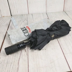 Genuine Audi Umbrella Folding Quality Automatic Compact Black Sun Brolly - USED - Picture 1 of 10