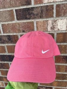 Nike Womens Hat One Size Pink Adjustable Cotton Blend - Picture 1 of 4
