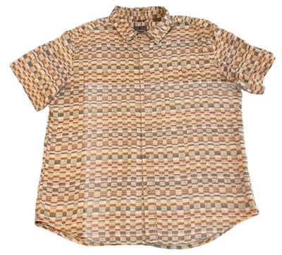 ROYAL ROBBINS Men’s XL Standard Fit SS Button up Shirt Organic Cotton / Linen - Image 1 of 4