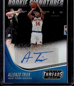 2018-19 Panini Threads Allonzo Trier Rookie Signatures Foil Auto #21 - Photo 1/2