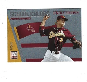 2010 Donruss Elite Extra Edition School Colors #1 Jordan Swagerty - Picture 1 of 2