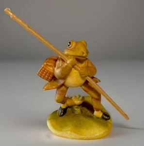 SELTEN VTG Beswick Beatrix Potter Mr. Jeremy Fischer auf Lilienblock Figur Italien 1980 - Bild 1 von 11