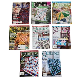 Lot of 8 90s - 2000s McCall’s Quilting Magazines McCalls with Pattern Sections - Picture 1 of 8
