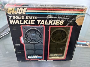Hasbro 1982 GI JOE 2 SOLID STATE WALKIE TALKIES With Box #30007 RARE - Picture 1 of 23