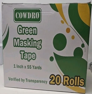 Grünes Abdeck-/Malerband 20 Rollen Cowdro. 1" x 55'  - Bild 1 von 1