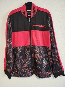 Rockstar Original Men’s 2XL Floral Print Track Jacket – Black/Red Streetwear... - Picture 1 of 5